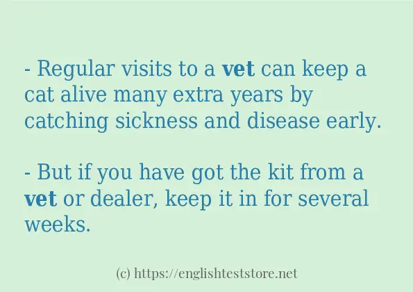 vet some ways to use
