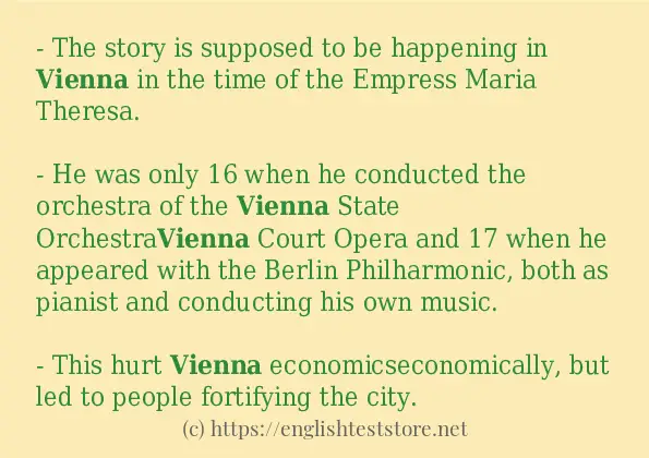 vienna in-sentences