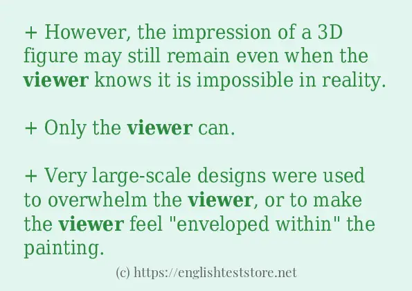 viewer use in sentences