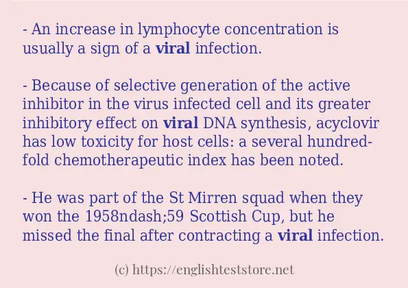 viral use in sentences