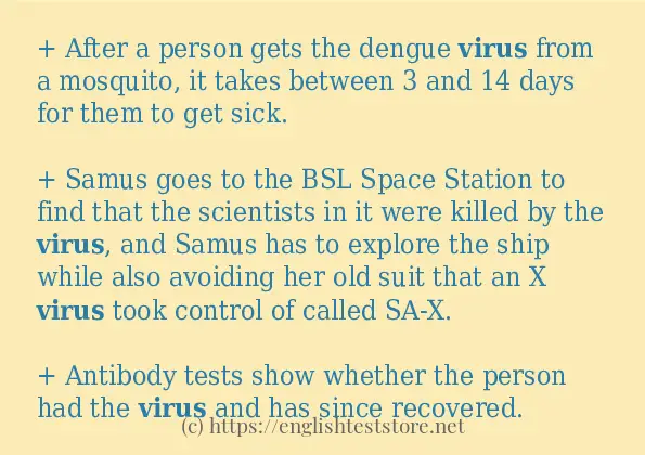 virus - sentence examples