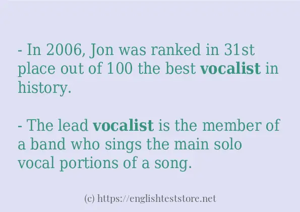 vocalist use in-sentences vocalist use in-sentences