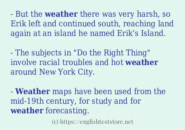 weather in-sentences