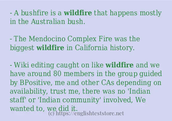 wildfire some ways to use