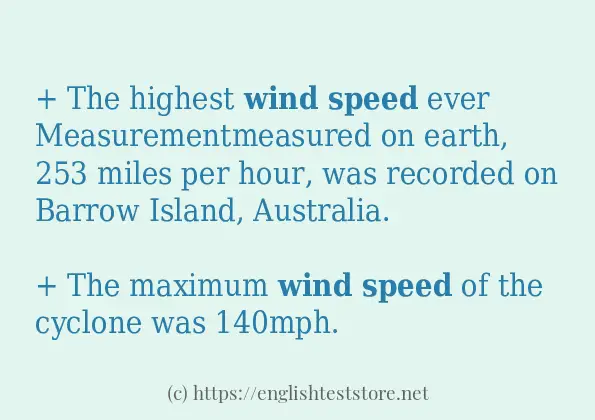 wind speed