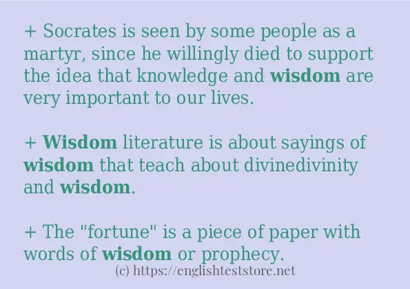 wisdom in-sentences