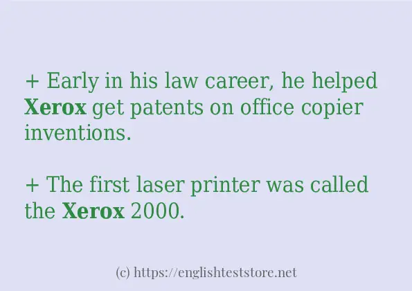 xerox some ways to use