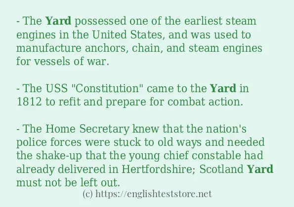 yard how to use in sentences