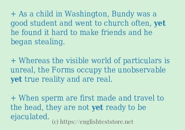yet in-sentences