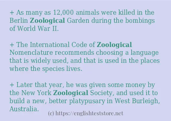 zoological - example sentences