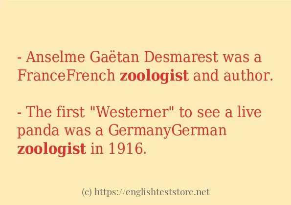 zoologist - sentence examples