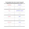 Vocabulary Flash Cards - Chemical Formulas42
