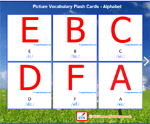 Picture Vocabulary Flash Cards - Alphabet