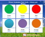 Picture Vocabulary Flash Cards - Colours and Shapes