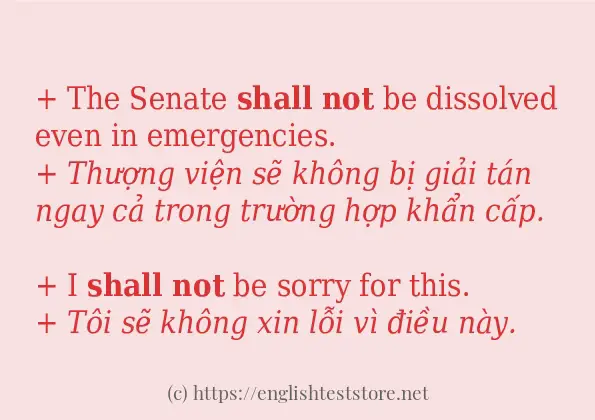 Các câu ví dụ của từ shall not