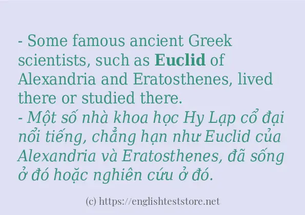 Cách dùng từ euclid