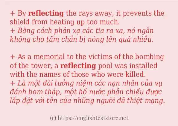 Cách dùng từ reflecting