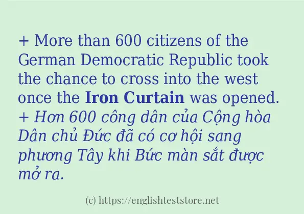 Iron curtain có bao nhiêu cách sử dụng?