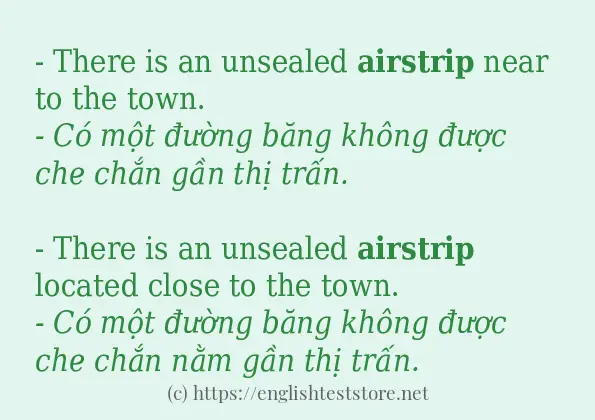 airstrip sử dụng như thế nào?