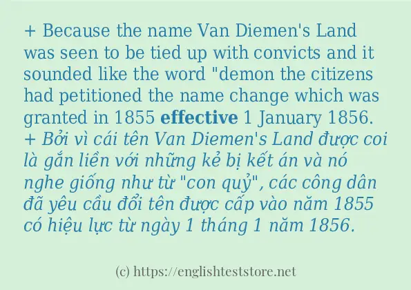 effective câu ví dụ và cách sử dụng