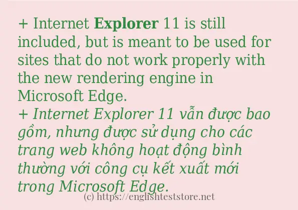 explorer ví dụ cách dùng trong câu