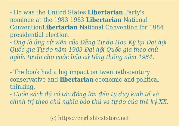 libertarian câu ví dụ và cách sử dụng