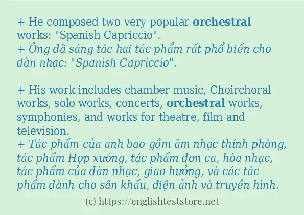 orchestral sử dụng như thế nào?