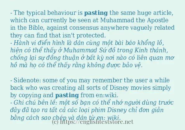 pasting sử dụng như thế nào?