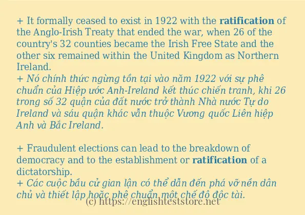 ratification sử dụng như thế nào?