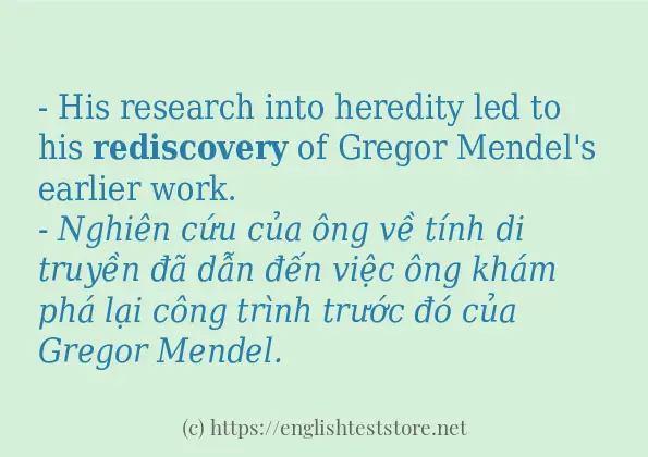 rediscovery sử dụng như thế nào?