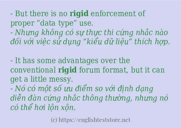 rigid các cách dùng và câu ví dụ