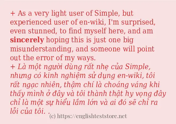 sincerely có bao nhiêu cách sử dụng?