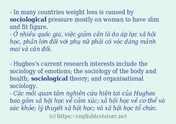 sociological câu ví dụ về cách dùng