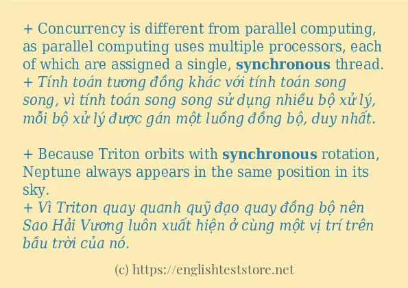 synchronous có bao nhiêu cách sử dụng?