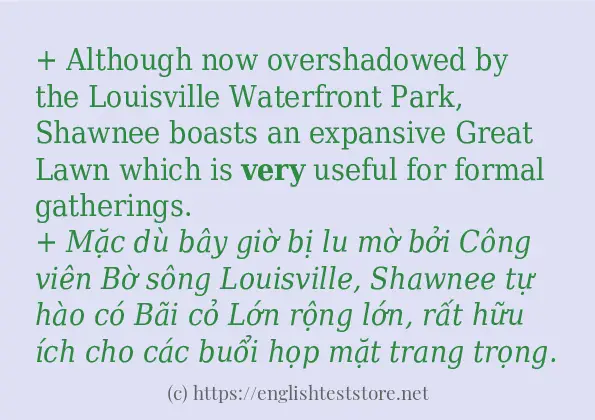 very cách sử dụng trong câu và ví dụ